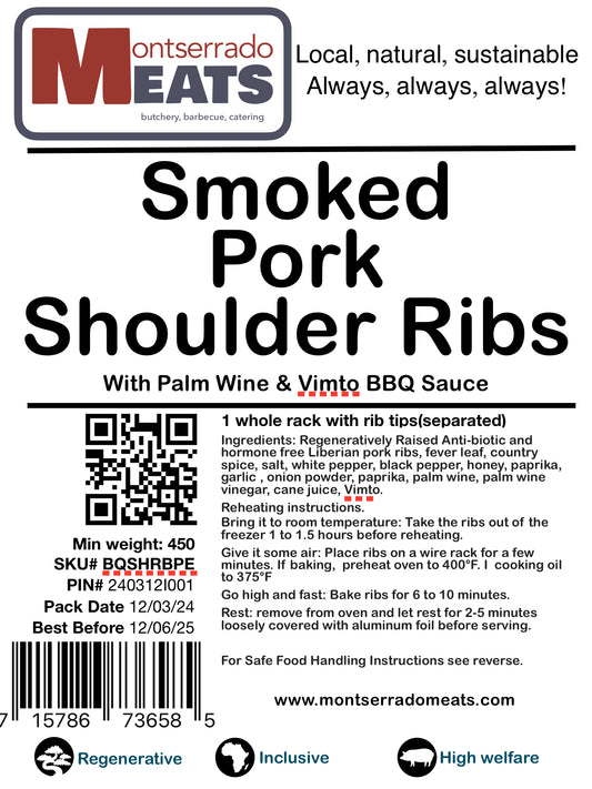 BBQ Pork Shoulder Ribs